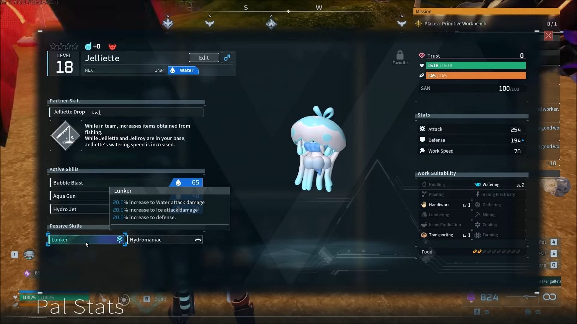 Jelliete with Lunker passive (Image via Pocketpair|YouTube/Verlisify)